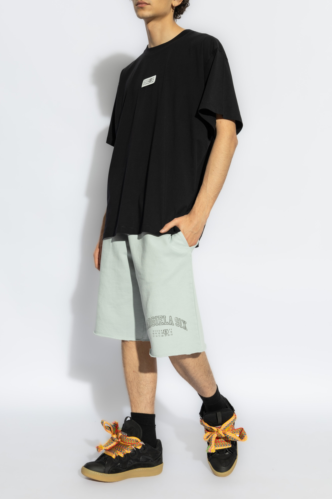 MM6 Maison Margiela Cotton shorts with vintage effect